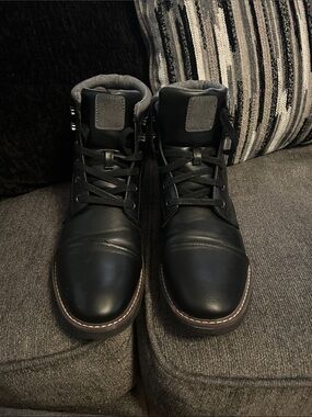 Goodfellow & Co Black Men's Lace-Up Leather Boots